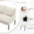 45.7 "Metal-Framed Sofas For Small Spaces, Linen And Velvet-1677588316