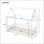 Lit simple en bois avec garde-corps et DEL-701720030