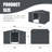 Outdoor Storage Shed Large Metal Tool Sheds, Heavy Duty Storage House With Sliding Doors With Air Vent For Backyard Patio Lawn To Store Bikes, Tools-112604519