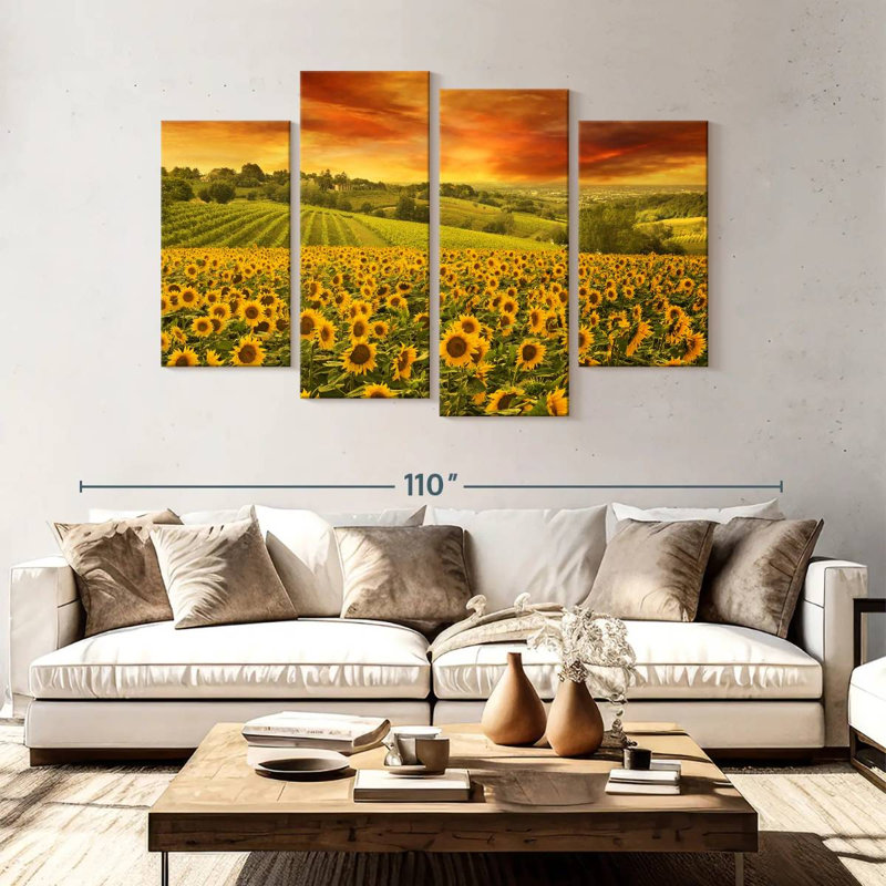 Tournesols Alvord Italian Hill, H 54 po x l 84 po