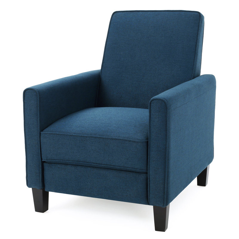 Fauteuil club inclinable Cantalupo l 26,75 po, Bleu foncé / bleu
