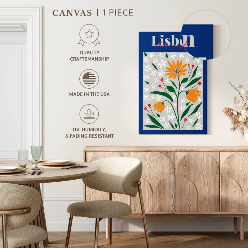 Affiche du marché aux fleurs Harnek Lisbon, H 30 po x l 20 po