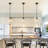Shineon 1 - Light Cone Globe Ribbed Clear  Glass Single Pendant