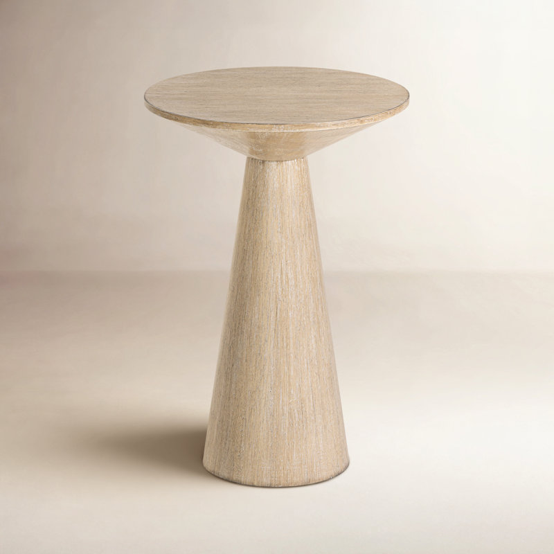 Bozovich Solid Wood End Table, Light Wood, 19.5" H x 13.5" W x 13.5" D