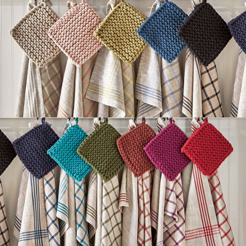 Crochet trivet châtaignier, Jaune