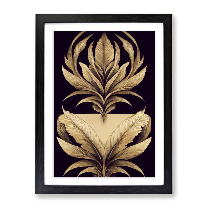Feather No.1 - Single Picture Frame Print, Black Framed, 64cm H x 46cm W x 2cm D