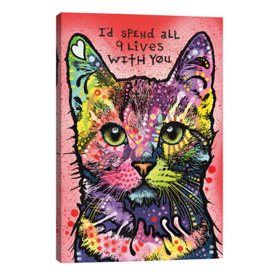 9 Lives by Dean Russo - Wrapped Canvas Print