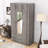 Mhapankar Elegant Freestanding Wardrobe with Full-Length Mirror, Lockable Drawer and Top Cabinet-222943192