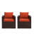 Arroya Wicker Outdoor Club Chair Patio 2 Person Seating Group-448061063-426223955