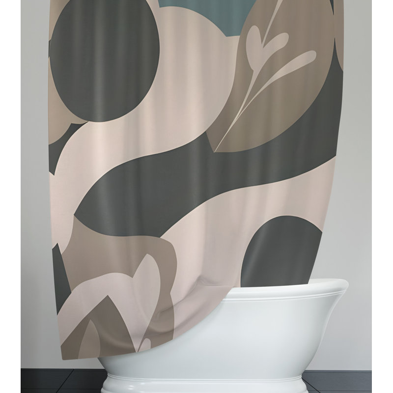 Ducor Abstract Shower Curtain, 72" H x 70" W
