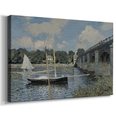 Le pont de la route à Argenteuil - Claude Monet - Toile tendue avec châssis - 1874