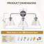 Luminaire de meuble-lavabo moderne avec abat-jour en verre transparent-471192553-321541586