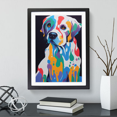 Dog Splat No.1 - Framed Print