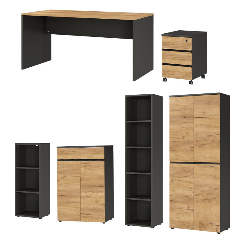 Lissabon 6 Piece Office Set