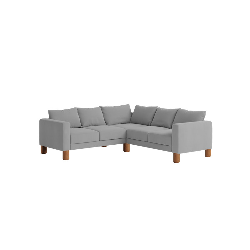 Essential 5-Seat Corner Sectional, Moon Upcycled Poly, Cylinder