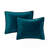 Teal Velvet 3pc Quilt Set King/Cal King