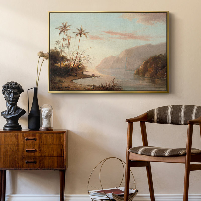 «Vintage Landscape-XXXVI» sur toile, Or, H 25 po x l 37 po