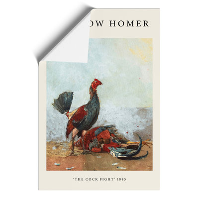The Cock Fight by Winslow Homer - No Frame Print