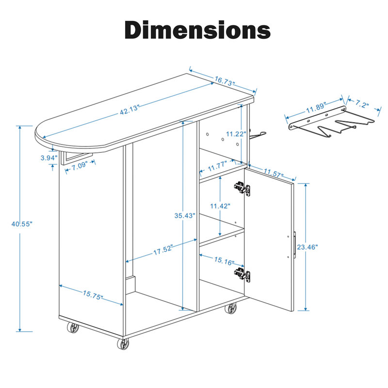 Ironing Board With Storage Cabinet 