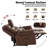 Manual Reclining Loveseat With Storage Console And Cup Holders-1935698362