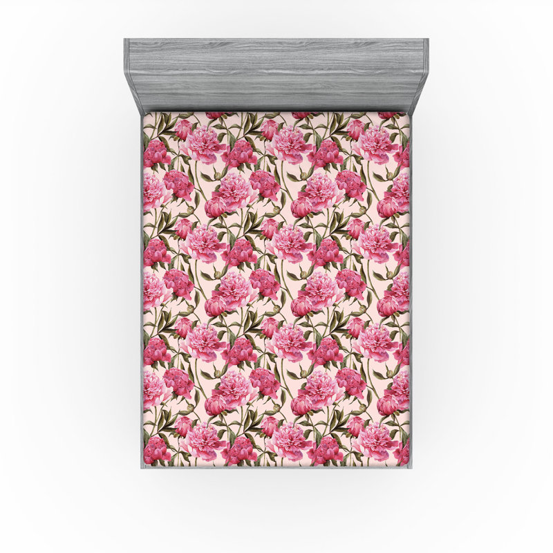 Drap-housse Ambesonne Peony