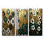 Carreaux floraux verts et marocains I - Collection d'art mural marocain 3 panneaux-2047027580-2047027553-2047027582