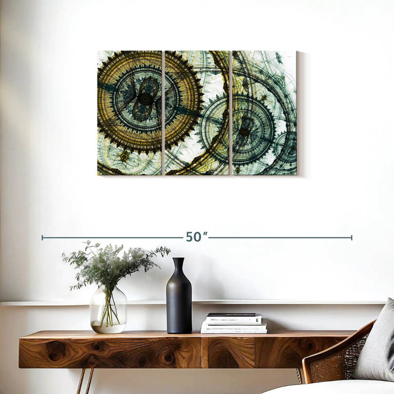 Avery Abstract Steampunk, 20" H x 33" W