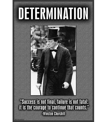 « determination » par wilbur pierce, affiche rétro