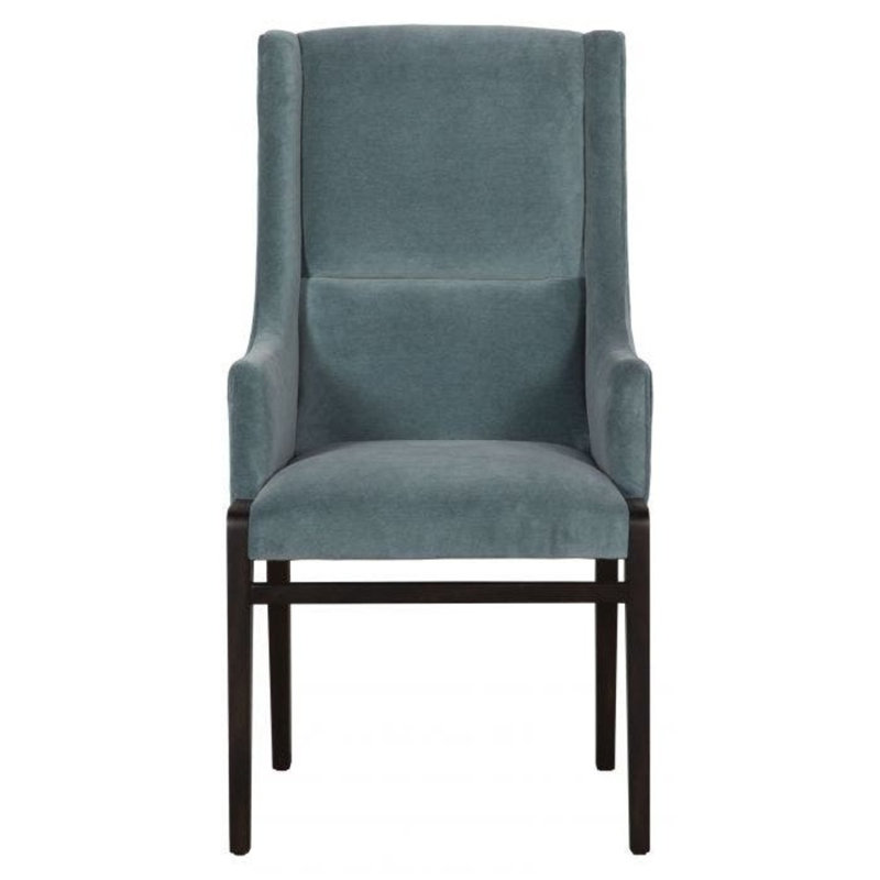 Libby Langdon 22" W Wingback Chair, Almond Buff, Indigo (8789 90)