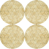 Talaria 50% Capiz Shell - 50% Resin Geometric Round Placemat