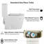 Toilette allongée en céramique, 1,1 / 1,6, blanche, confortable, siège à fermeture en douceur, et, T036wt allongé,