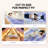7-Zone King Memory Foam Mattress Topper, 2-4 Inch Cooling Gel Infused Foam Pad, Certipur-US Certified For Enhanced Comfort-815316378-814690578