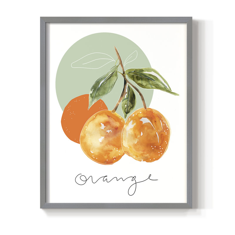 " Orange ", Gray, 30" H x 24" W