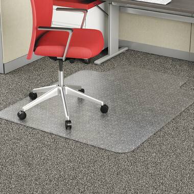 Mind Reader Standard Lip Water Resistant Chair Mat with Straight