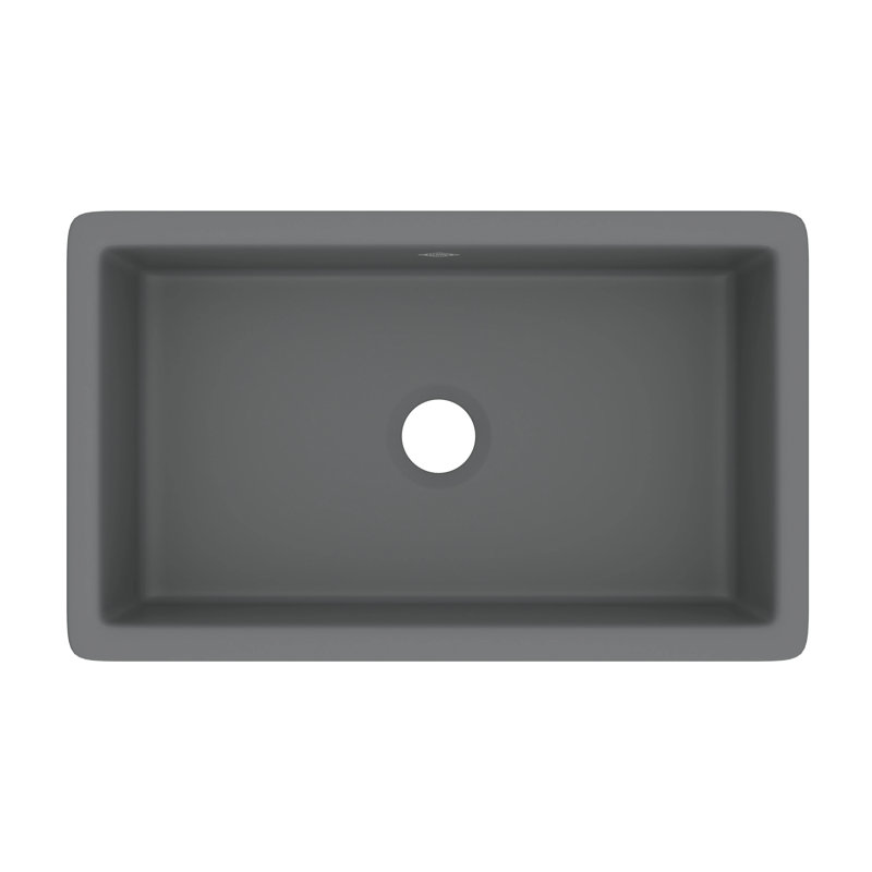 Shaws™ 30" L x 18" W Undermount Kitchen Sink, Matte Gray