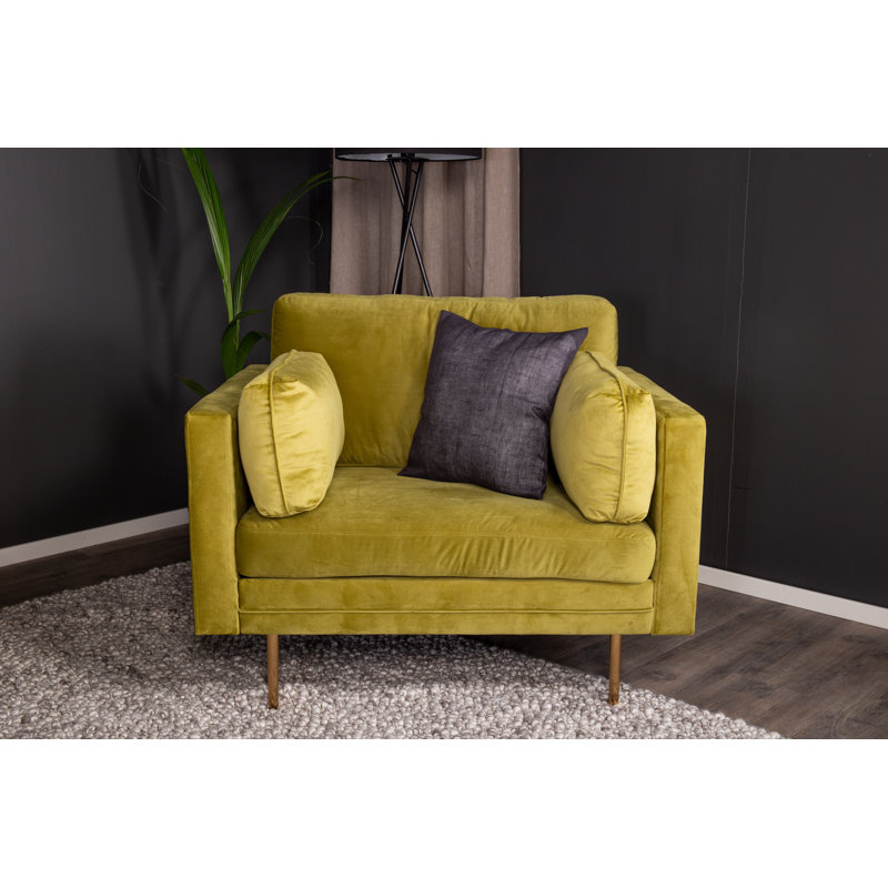Caden Upholstered Armchair, Green