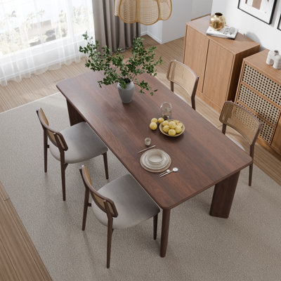 33.5"W×30"H Wood Dining Table Kitchen Table with 4 Legs by Winston Porter