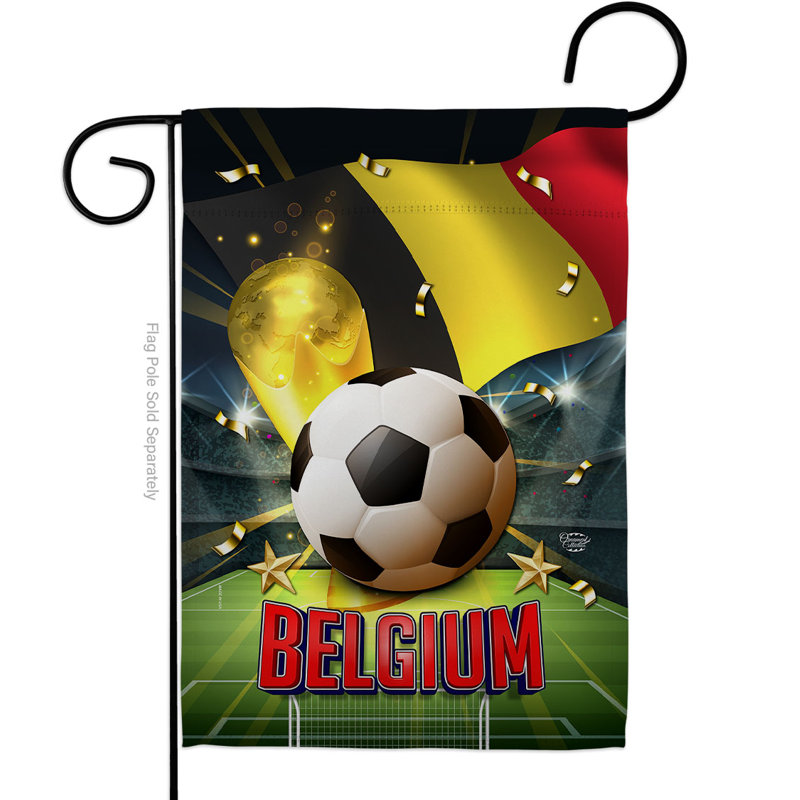 Drapeau de jardin en polyester Jayela, H 18,5 po x l 13 po