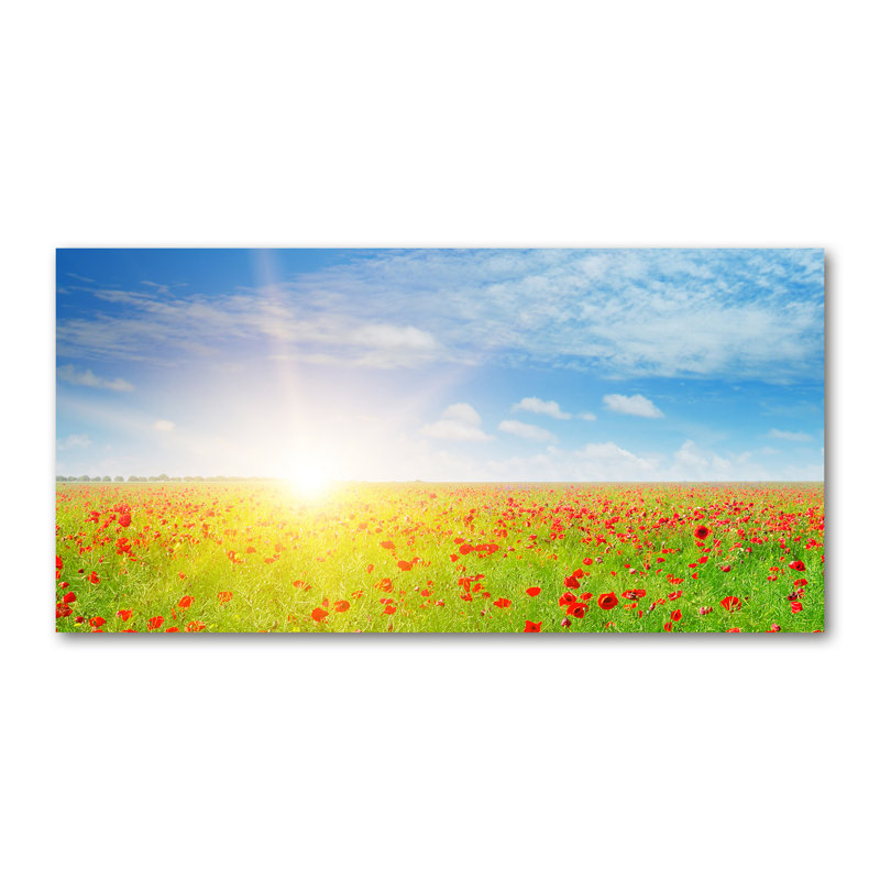 Field Of Poppies - Wrapped Canvas Print