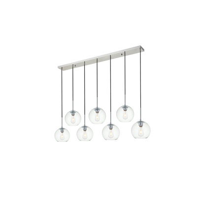 54 Inch Pendant Clear Shade