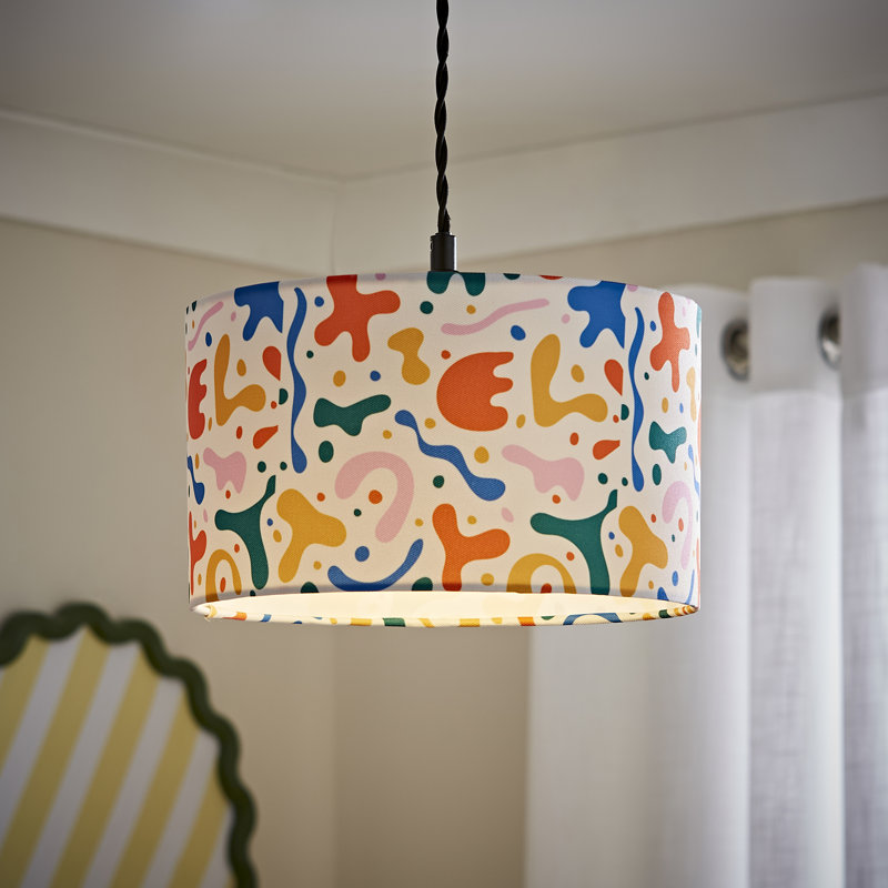 15 cm H Drum Lamp Shade ( Clip On ) in Cream