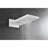 White Brass Shower Faucet - Wall Mounted System With Waterfall Rainfall Head And Handheld Kit For Bathroom Handheld, Mounted,