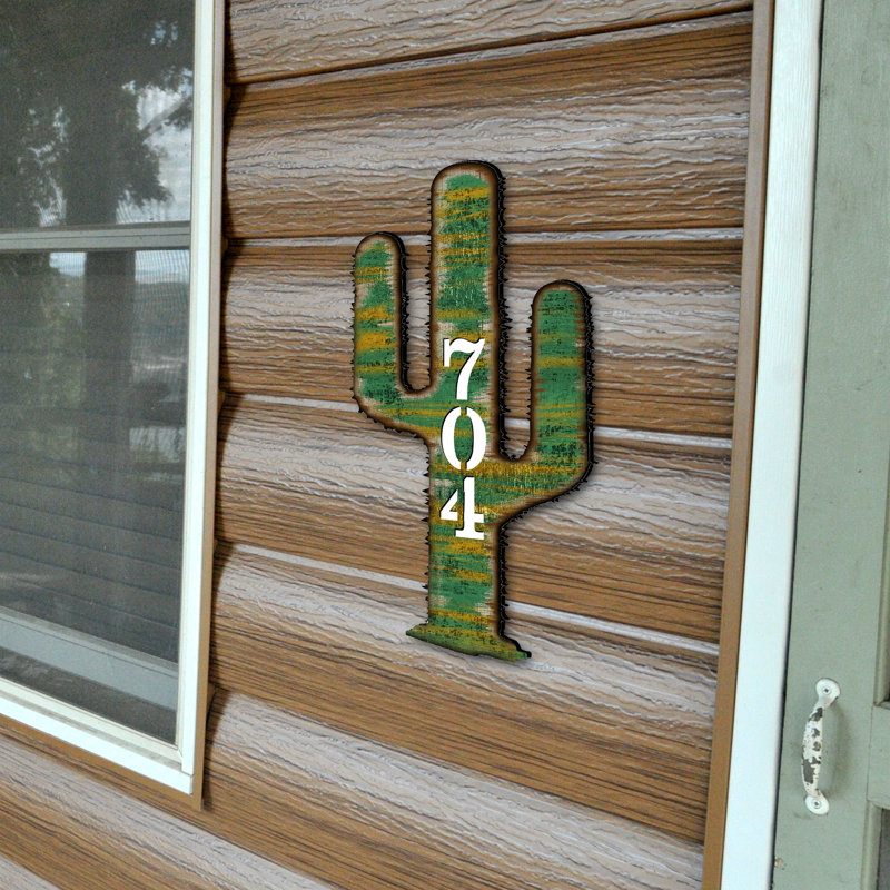 Support mural cactus