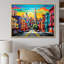 «Colorful Abstract San Francisco City», reproduction d'art sur toile-49336582-49336586