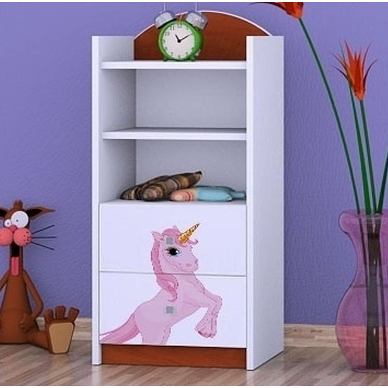 Theresa 96cm H X 45cm W Animals Kids Cube, Brown