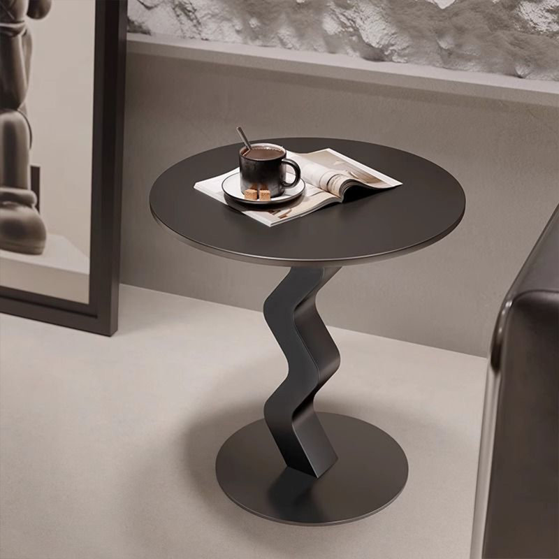 Table de bout Modern, Noir, H 20,47 po x l 19,69 po x P 19,69 po