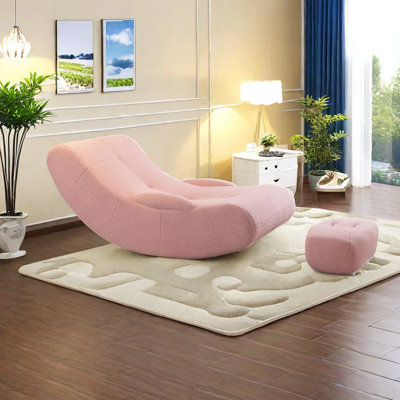 Chaise berçante ergonomique en forme de croissant