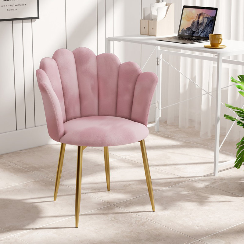Tisa Upholstered Side Chair, Pink