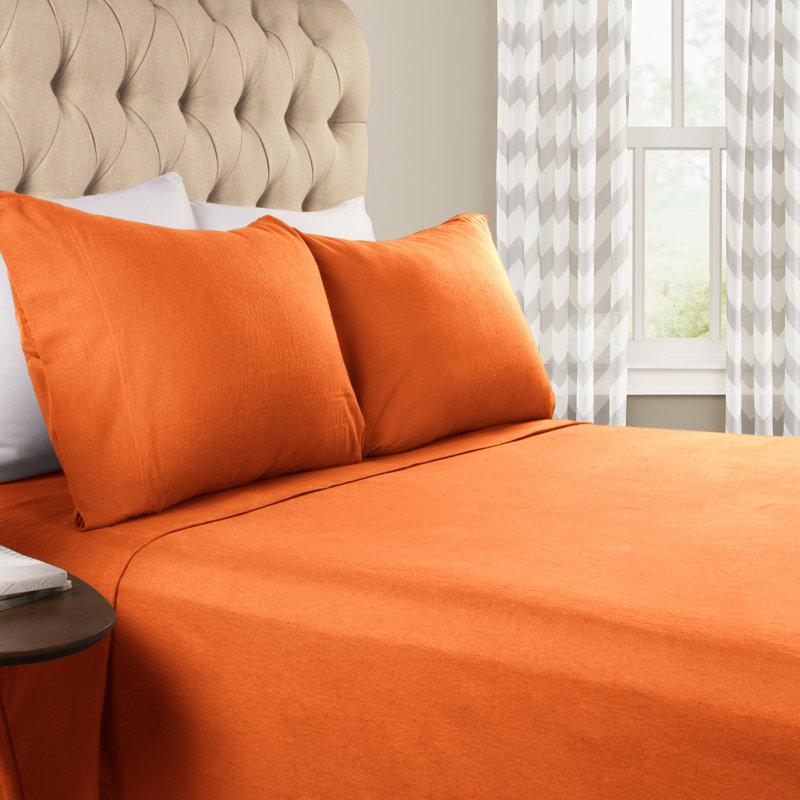 Superior 100% Cotton Flannel Deep Pocket Paisley Printed Sheet Set, Gray Paisley, Full 4pc Set