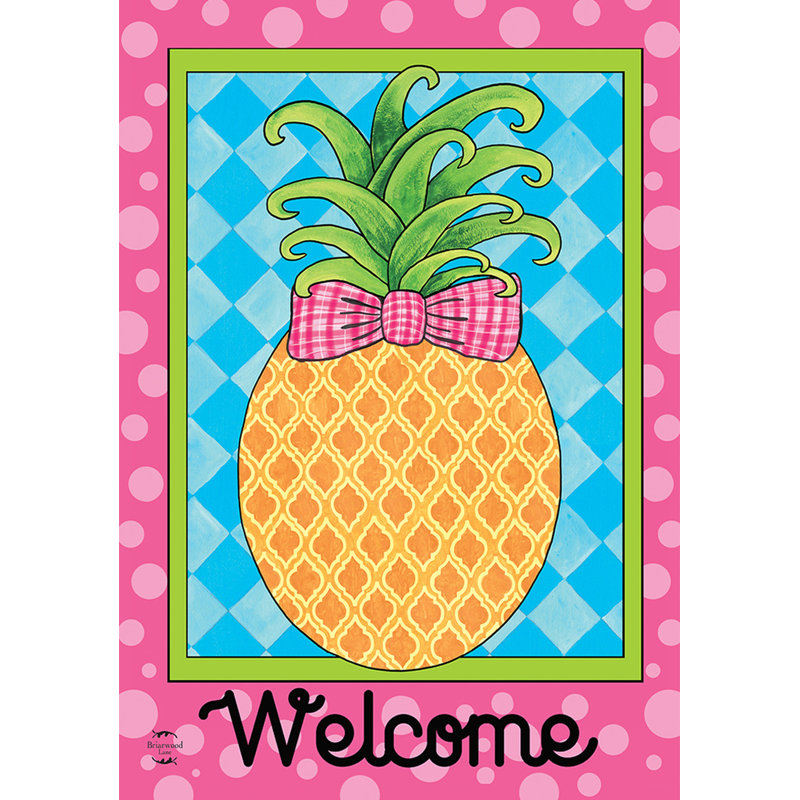 Pineapple Welcome Garden Flag